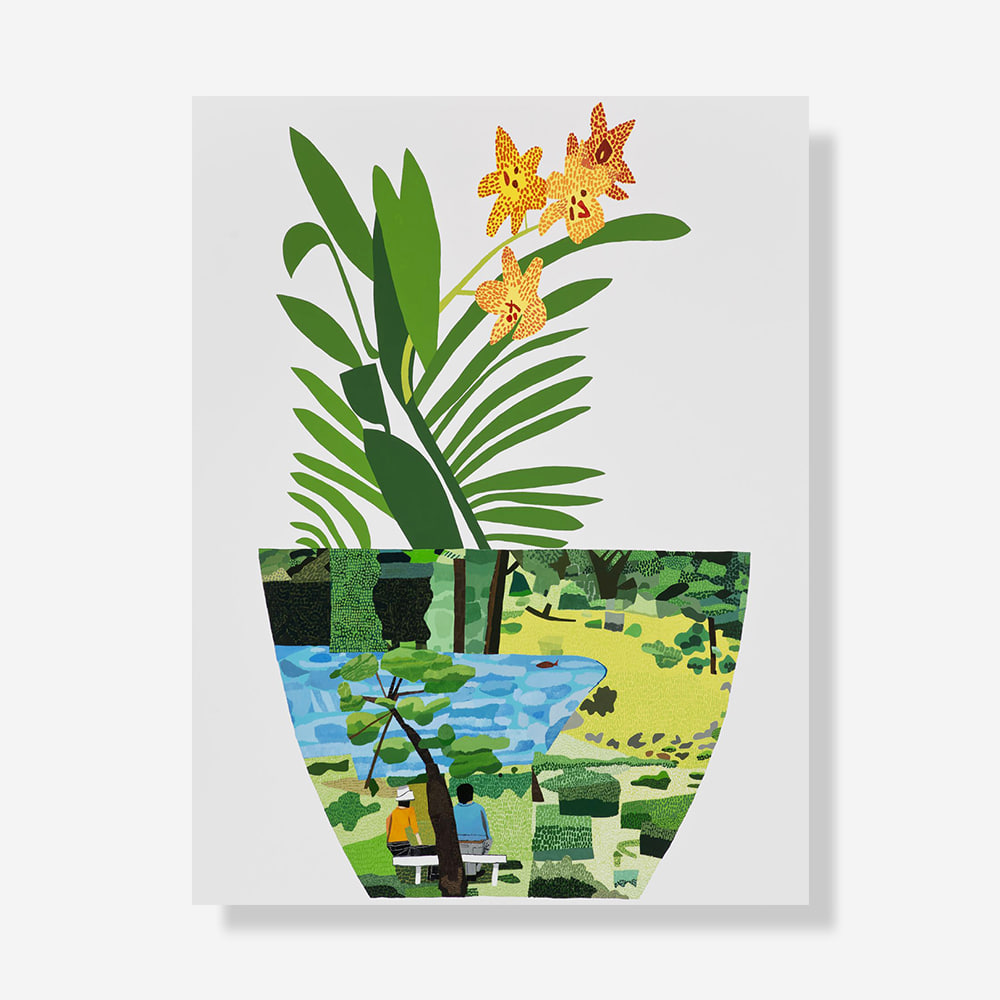 조나스우드 / Landscape pot with plant NO.2